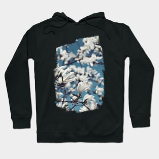 White Magnolia Blossoms Hoodie